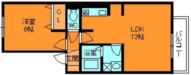 アンソレイエ西大和の間取り