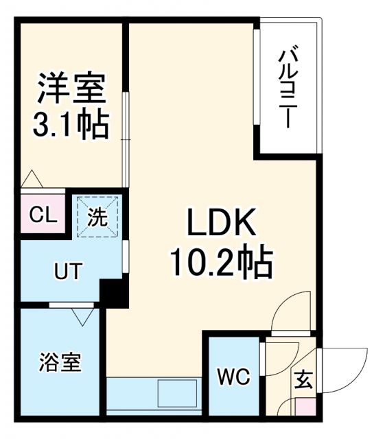 【Warren hekinannishikiIIの間取り】