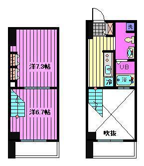 リブシス浦和の間取り