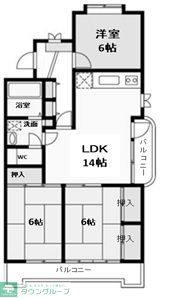 さいたま市大宮区大成町のマンションの間取り