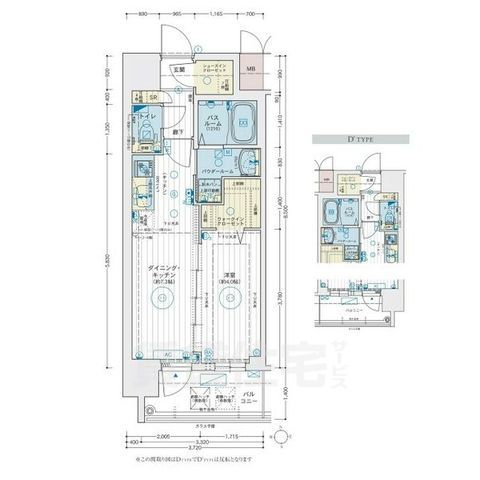 エステムコート名古屋 TWIN EASTの間取り