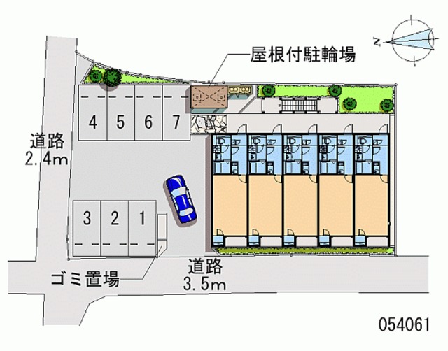 【レオネクストロウェナの駐車場】