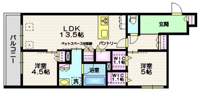 品川区西品川のマンションの間取り