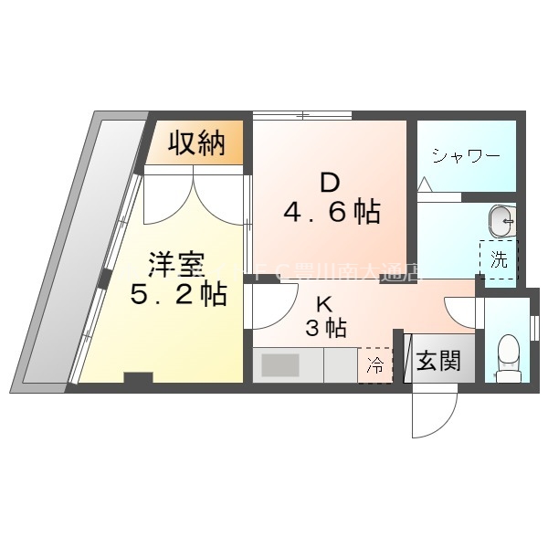 コーポ倉屋敷の間取り