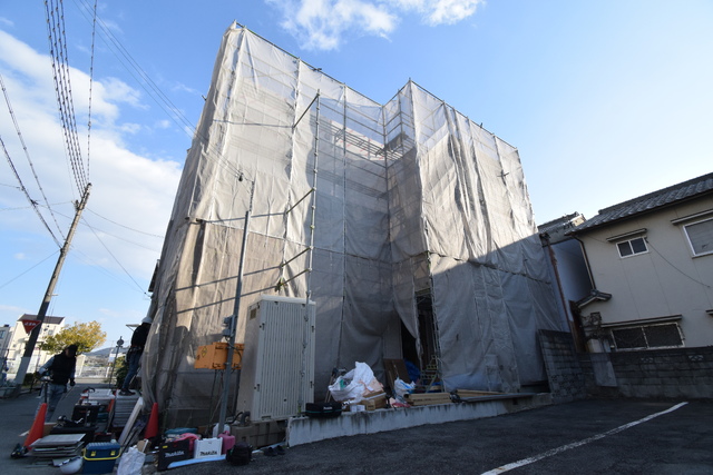 （仮称）姫路市安田４丁目　新築工事の建物外観