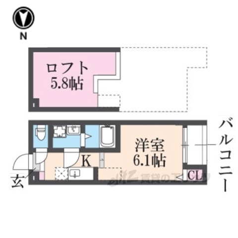 ハーモニーテラス小栗栖森本町の間取り