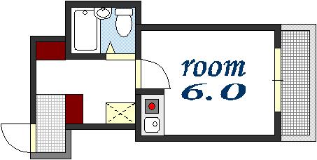 【広島市中区小町のマンションの間取り】