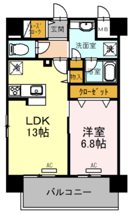 幸court森ノ宮の間取り