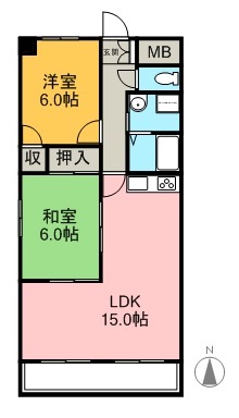 カーサJINの間取り