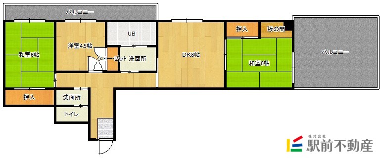 サンローヤル伊佐の間取り