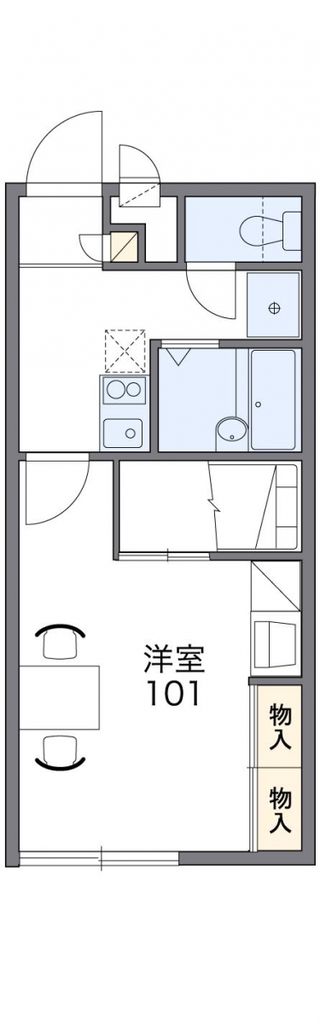 船橋市二和東のアパートの間取り