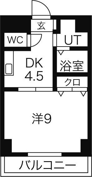 名古屋市熱田区外土居町のマンションの間取り