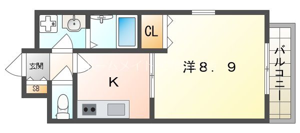 アムール砂Vの間取り