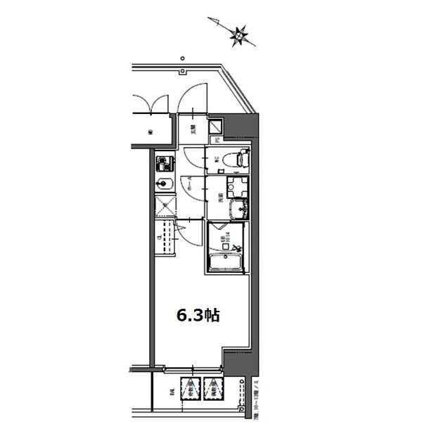 S-RESIDENCE神宮西駅前ascentの間取り