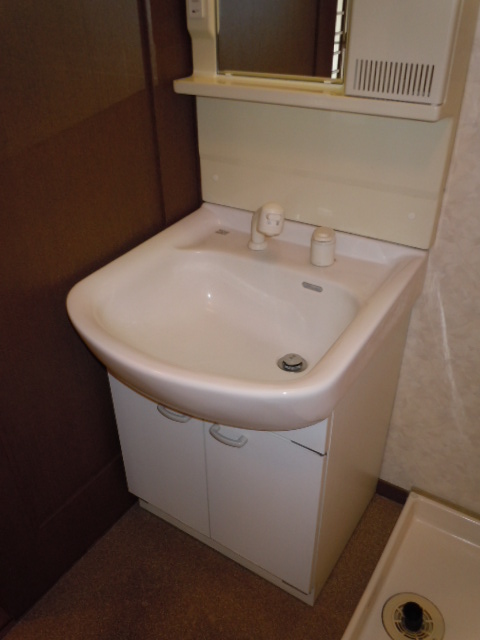 洗面設備　独立洗面化粧台が付いています