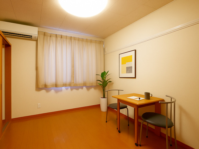 居室・リビング　CGで家具等を配置したもので家具等は含まれません。