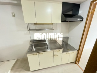 キッチン　２口ガスコンロ置けます