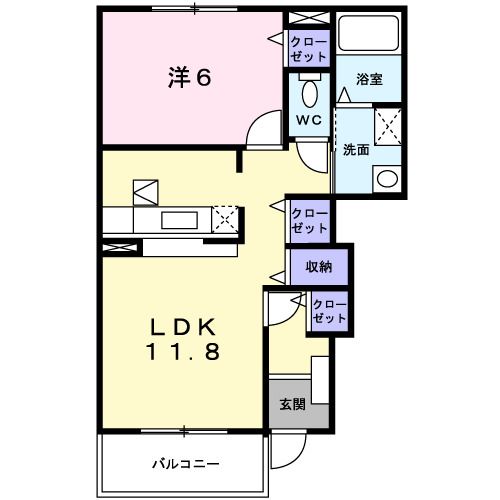 ヴィサージュの間取り写真