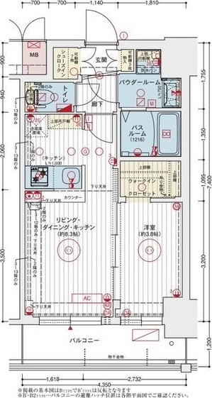 エステムコート大阪オリエンスの間取り写真