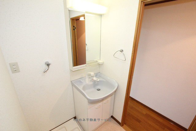 洗面設備　コンパクトで使いやすい洗面所 アクティ三本松404号室　20