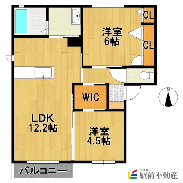 クレールFUKUI C棟の間取り写真
