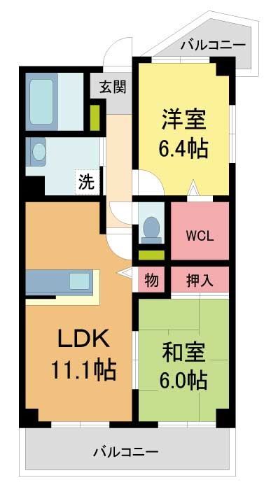 クオリティ西芦屋IIの間取り写真