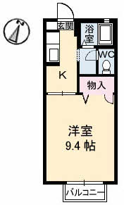 ビレッジ城北 C棟の間取り写真