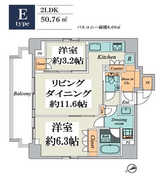 クレストコート文京湯島の間取り写真