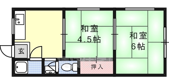 乾アパートの間取り