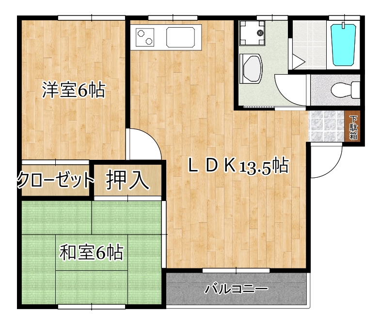 アーバンコートSENAの間取り