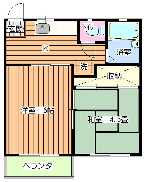 シーガルハイツA棟の間取り