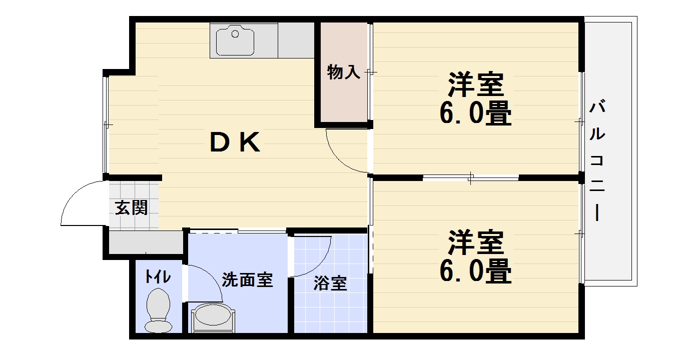 キャッスルKIWA　C棟の間取り