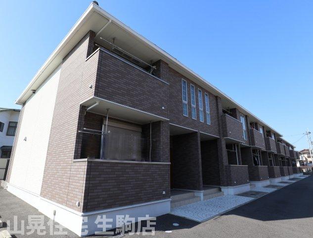 生駒市壱分町のアパートの建物外観