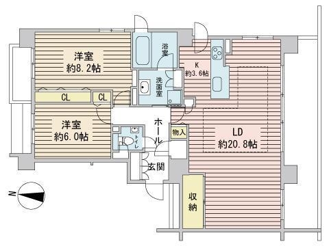 桂和レジデンス円山桜の間取り