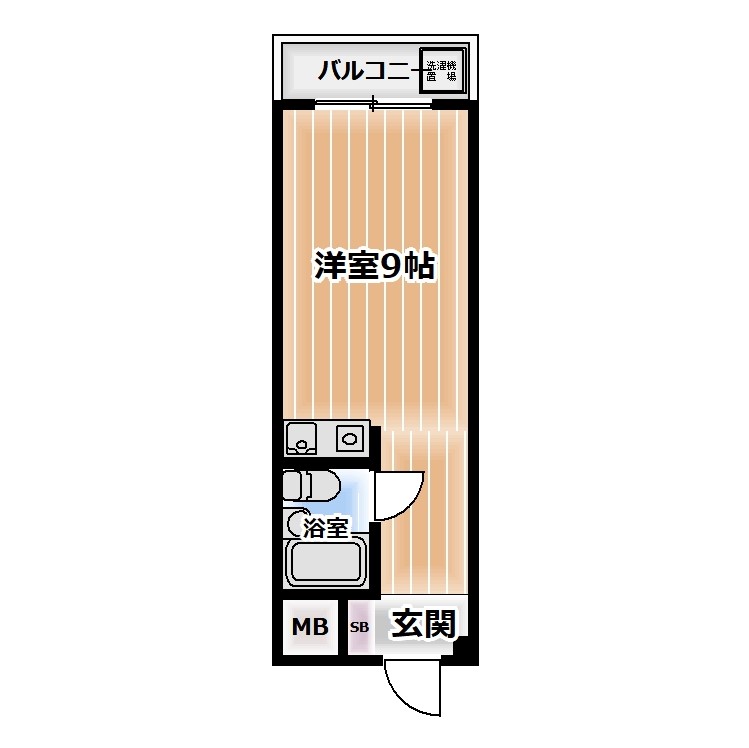 寝屋川市高柳栄町のマンションの間取り