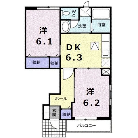 サンヒルズ　Ｃの間取り