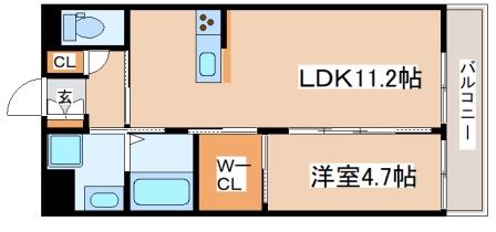 神戸市西区中野のマンションの間取り