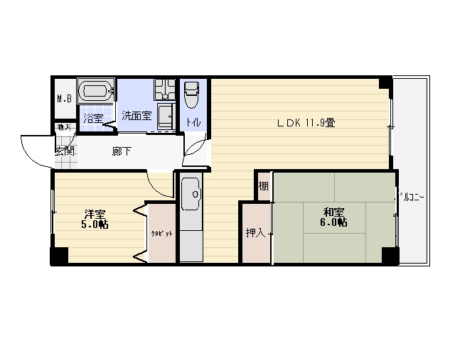 淀川パークビレッジの間取り