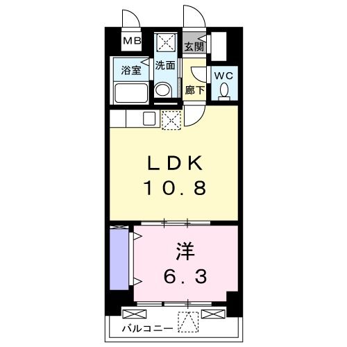 八王子市元本郷町のマンションの間取り