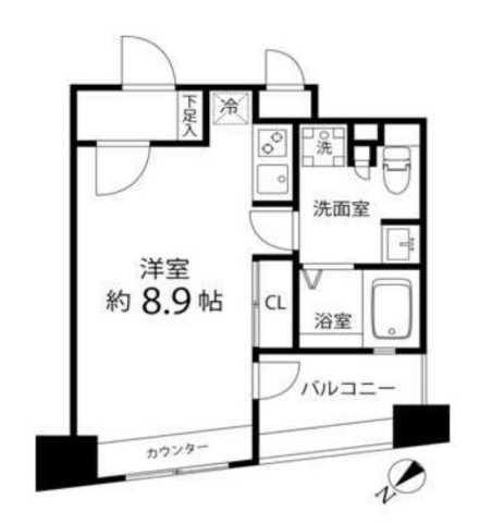 文京区本駒込のマンションの間取り