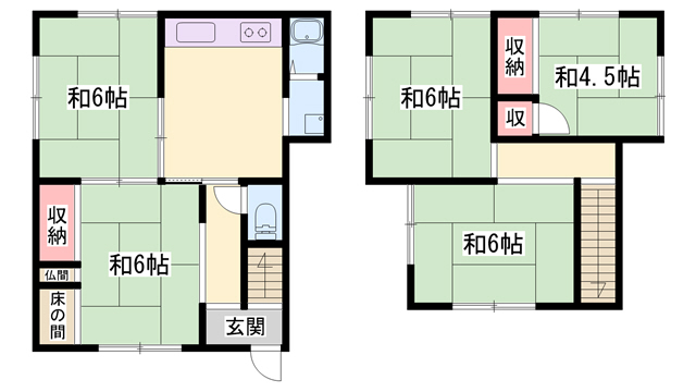 西脇市和田町戸建の間取り