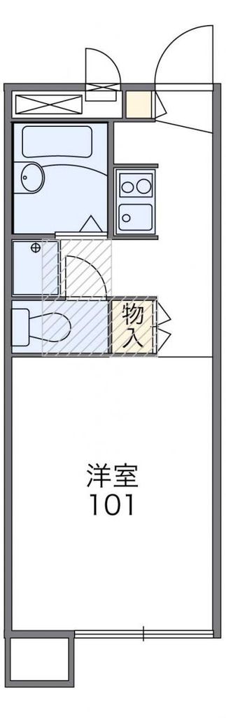 横浜市旭区西川島町のアパートの間取り