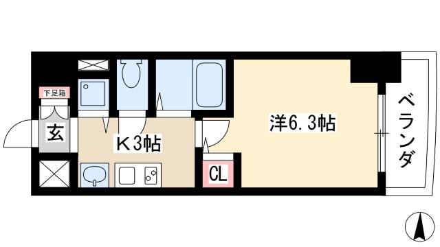 プレサンス金山グリーンパークスの間取り