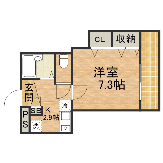 伊丹市西台のマンションの間取り