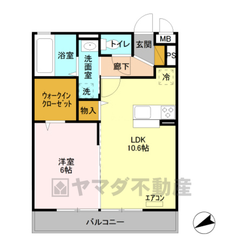 シャトード新の間取り