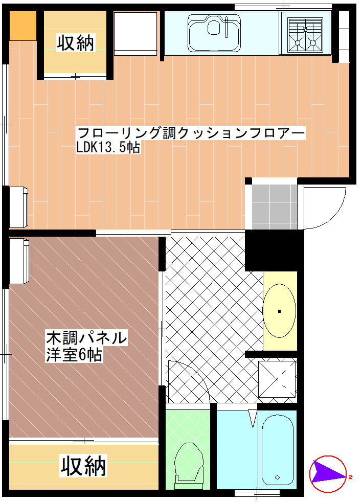 麻布シャトーの間取り