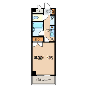 八王子市小比企町のマンションの間取り