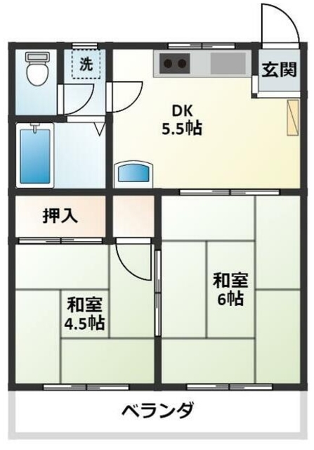 山田カンプレックスの間取り