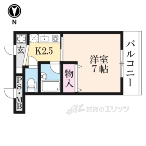 サンタウン竹鼻Ｂの間取り