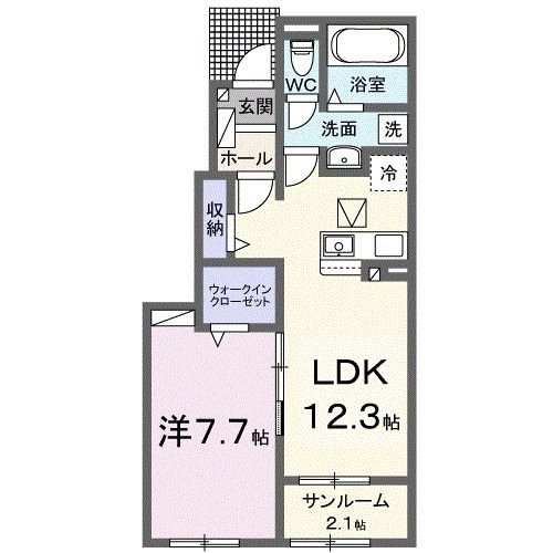 アルディエンテ栄町の間取り